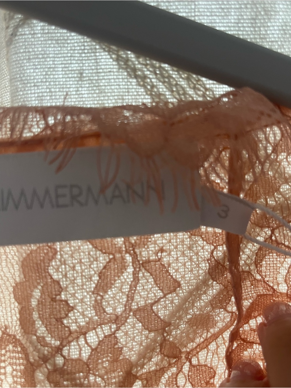 NWT Zimmermann Dress Dancer Paneled Pink Lace Floral Silk Linen Midi Dress US 10 - Picture 10 of 12
